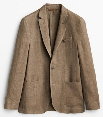 Massimo dutti hot sale linen jacket