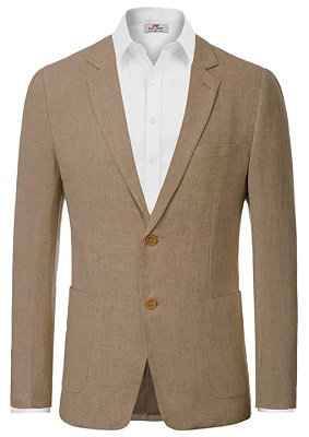 Slim Fit Linen Jacket