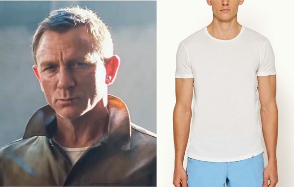 James Bond No Time To Die white tshirt 