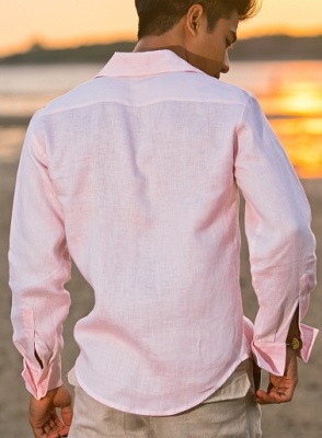 James Bond You Only Live Twice pink linen shirt alternative