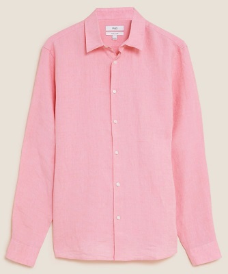 James Bond You Only Live Twice pink linen shirt alternative