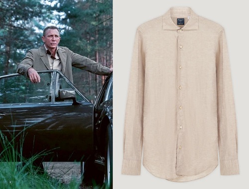 Daniel Craig James Bond No Time To Die Connolly Linen Shirt 