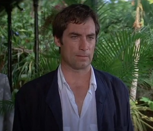 Timothy Dalton James Bond License To Kill white utility shirt