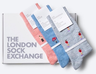 London Sock Exchange James Bond socks