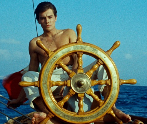 Alain Delon in Plein soleil, the 1960 film that made him a star. Photo sourced from Little White Lies.m 