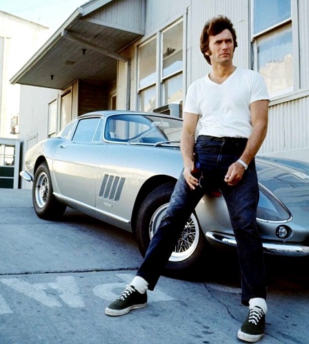 Clint Eastwood with Ferrari 275 GTB
