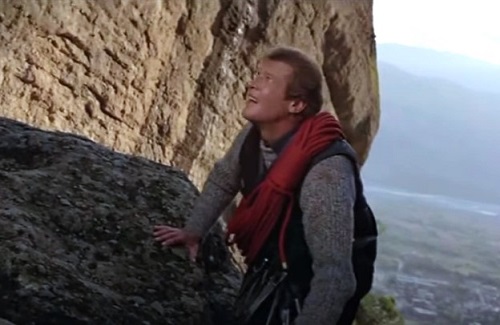 Roger Moore James Bond For Your Eyes Only Rock Climbing