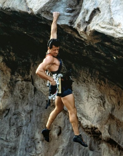 Sylvester Stallone Rock Climbing Cliff Hanger
