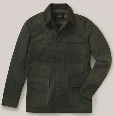 Mens Oil Wax Canvas Jacket Work Wear Japanese Wear-resistant Combat Coat