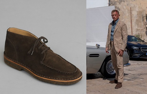 Daniel Craig James Bond No Time To Die Drake's Crosby suede chukka boots