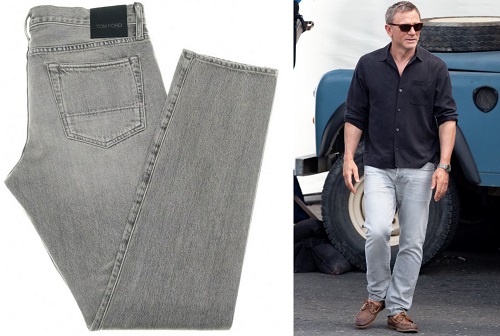 Daniel Craig James Bond No Time To Die Tom Ford grey jeans