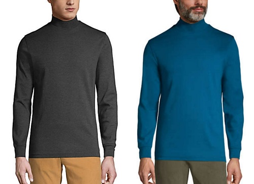 Mens mock outlet turtleneck with pocket