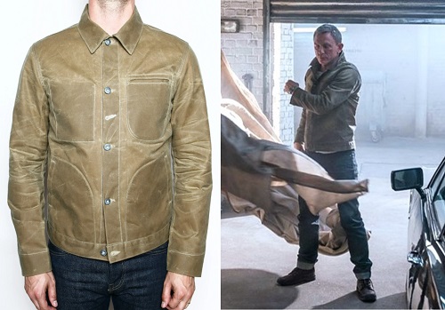 Shop Daniel Craig's US-Made Waxed Canvas Jacket