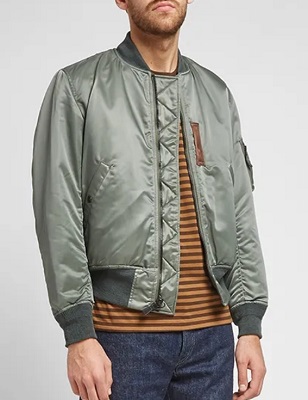 luxury MA-1 bomber jacket