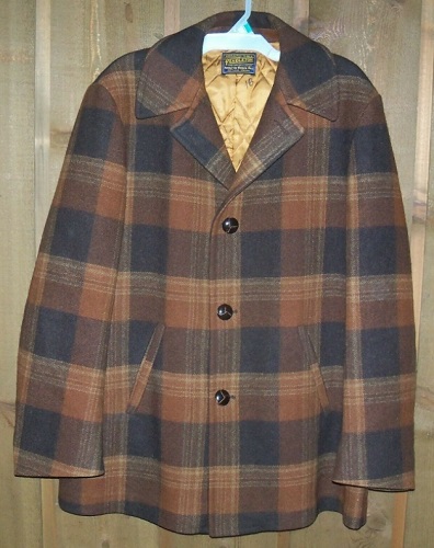 Vintage Pendleton plaid chore coat