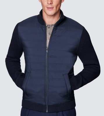 Tom ford spectre on sale knitted sleeve bomber jacket