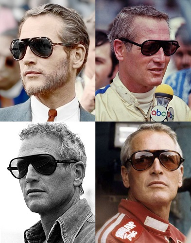 Paul Newman's aviator style sunglasses