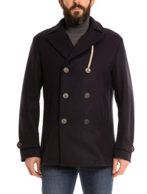 Classic Navy Peacoat for men