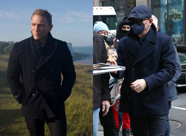 Daniel Craig Personal style peacoat