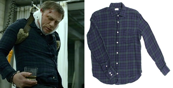 Daniel Craig The Girl With the Dragon Tattoo Style plaid shirt