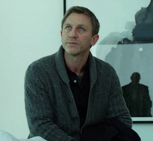 Daniel Craig The Girl With the Dragon Tattoo Style cardigan 