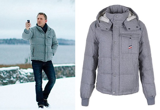 Daniel Craig The Girl With the Dragon Tattoo Style Moncler jacket