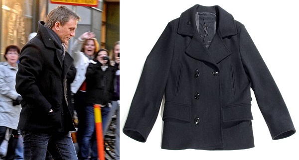 Daniel Craig The Girl With the Dragon Tattoo Style Peacoat