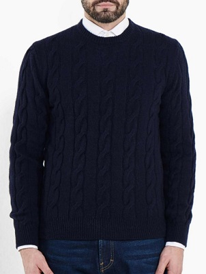 Pierce Brosnan James Bond Goldeneye Navy blue sweater affordable alternative