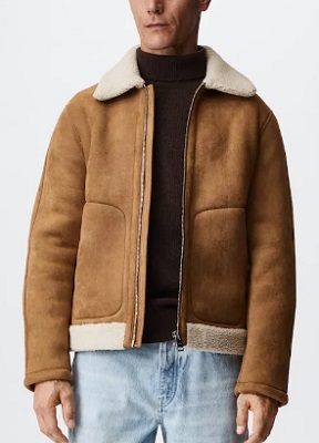 Daniel Craig sheepskin bomber jacket budget alternative