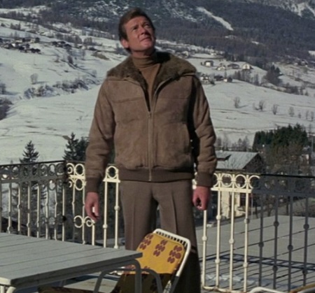 Roger Moore James Bond Shearling Jacket