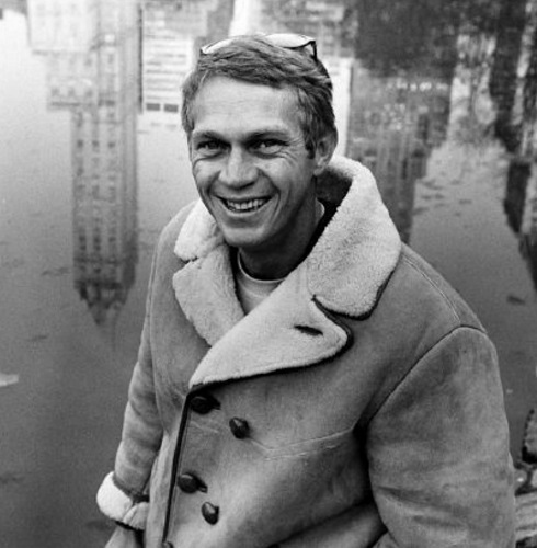 Steve McQueen Iconic Sheepskin Coat