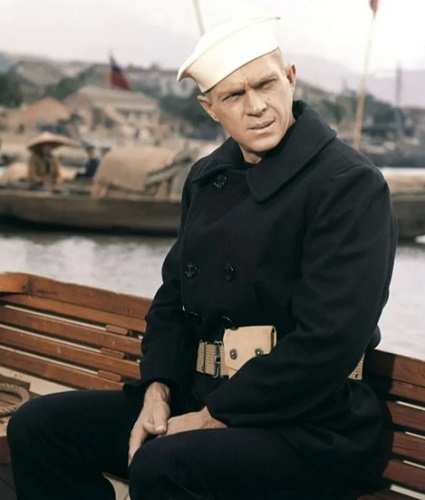 Steve McQueen The Sand Pebbles classic peacoat