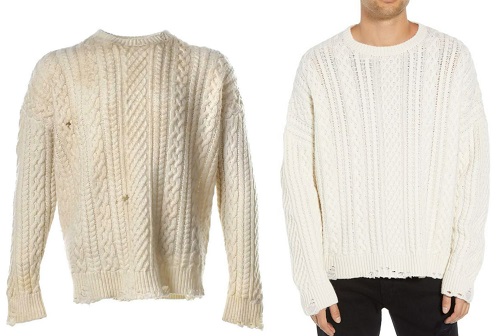 Chris Evans Ransom Knives Out The Kooples Aran Knit Sweater