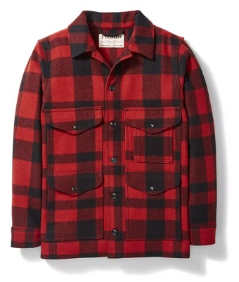 The American Outdoorsman Flannel Shirt Jacket with Sherpa Fleece Lining &  Faux Sheepskin Collar - Winter Flannel Jacket