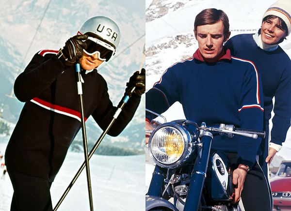 Style Icons Robert Redford Jean-Claude Killy ski sweaters