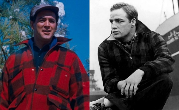 Hollywood movie stars wearing buffalo check jackets