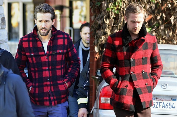 Ryan Reynolds Ryan Gosling Buffalo Check jackets