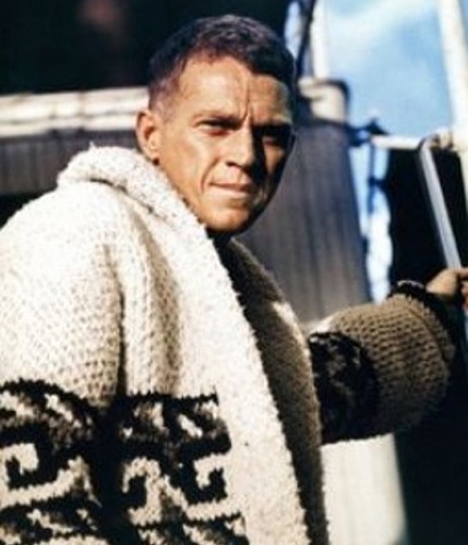 Steve McQueen The Sand Pebbles cowichan sweater