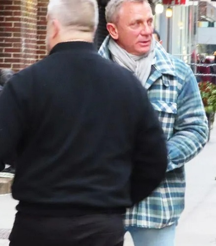 Daniel Craig arriving at the Ed Sulivan Theater February 16, 2022