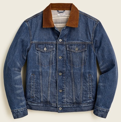 Steve McQueen style denim trucker jacket