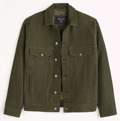 Ryan Reynolds green suede trucker jacket affordable alternative