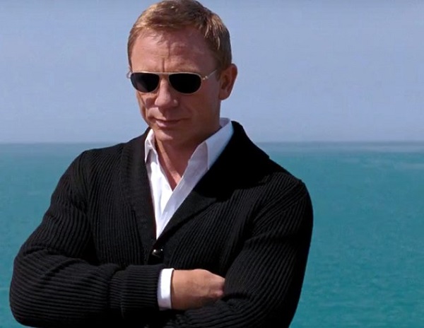 Daniel Craig James Bond Quantum of Solace Black Cardigan