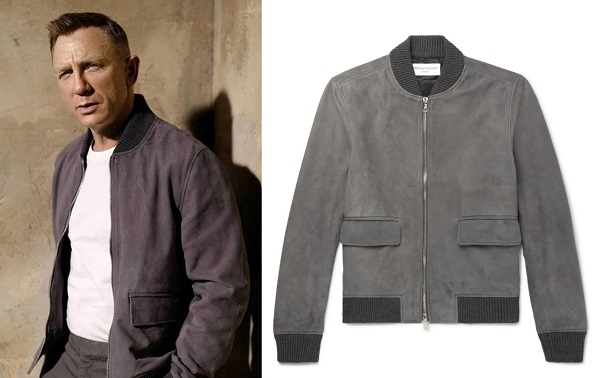 Daniel Craig Style Suede Jacket Officine General