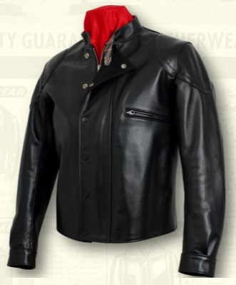 Steve McQueen black leather jacket