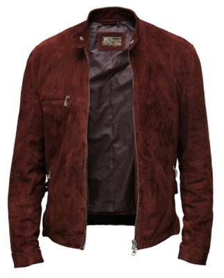 Men's Racer Jacket In Taupe Suede - Thursday Boot Company