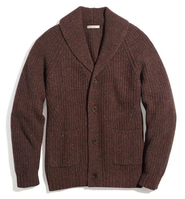 Steve McQueen shawl collar cardigan affordable alternative