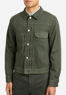 Ryan Reynolds green suede trucker jacket affordable alternative