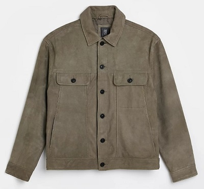 Ryan Reynolds Green Suede Trucker Jacket - Iconic Alternatives