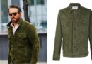 Ryan Reynolds green suede trucker jacket