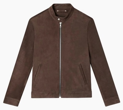 Men's Racer Jacket In Taupe Suede - Thursday Boot Company